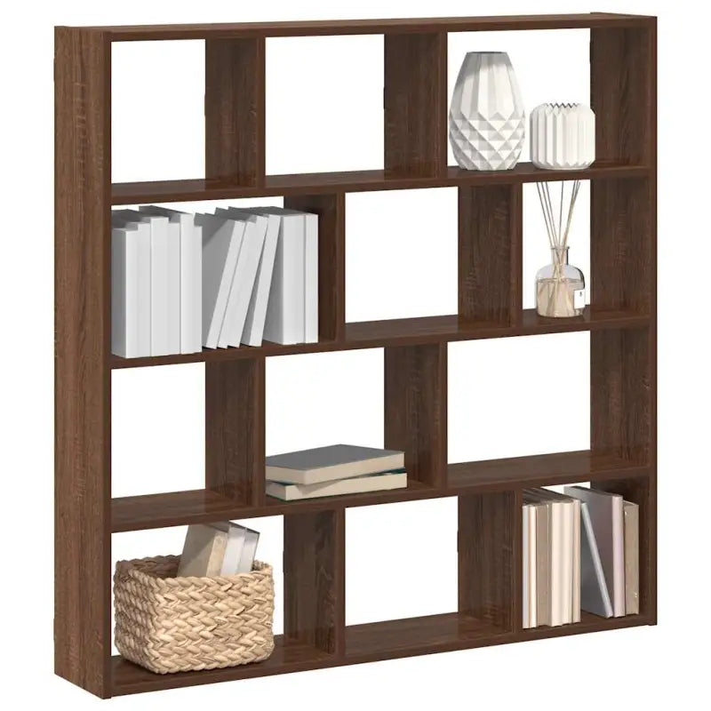 Wandplank van bewerkt hout voor decoratie en praktische opbergruimte - bruin eikenkleur / 1 - Wandplanken