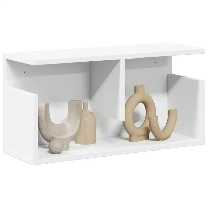 Wandplank van bewerkt hout voor een decoratief en duurzaam interieur - Wit / 60 x 20 x 30 cm / 1 - Wandplanken