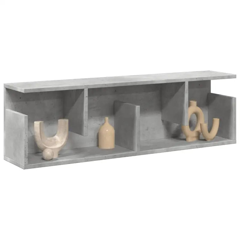 Wandplank van bewerkt hout voor een decoratief en duurzaam interieur - Betongrijs / 100 x 20 x 30 cm / 1 - Wandplanken