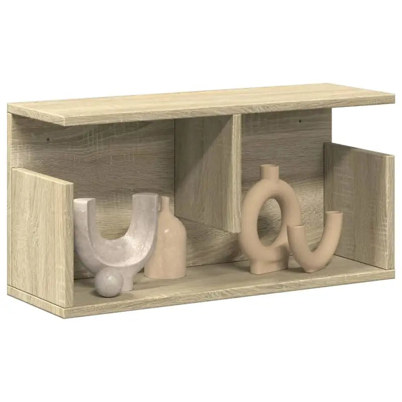 Wandplank van bewerkt hout voor een decoratief en duurzaam interieur - Sonoma eiken / 60 x 20 x 30 cm / 1 - Wandplanken