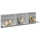 Wandplank van bewerkt hout voor een duurzame en praktische interieurstijl - Grijs sonoma / 100 x 16.5 x 30 cm / 1