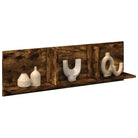 Wandplank van bewerkt hout voor een duurzame en praktische interieurstijl - artisanaal eikenkleurig / 100 x 16.5 x 30