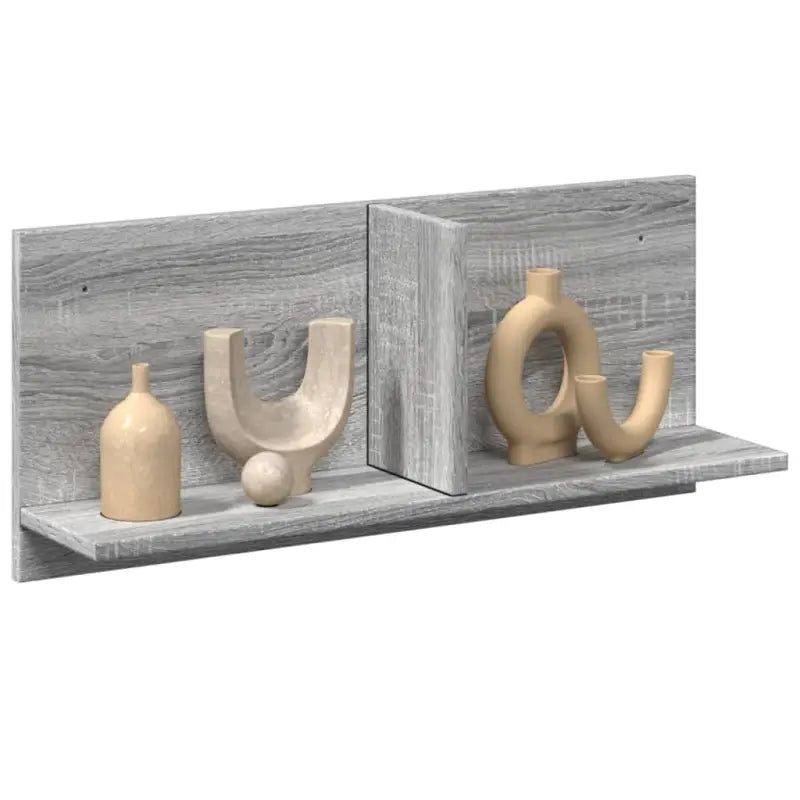 Wandplank van bewerkt hout voor een duurzame en praktische interieurstijl - Grijs sonoma / 70 x 16.5 x 30 cm / 1