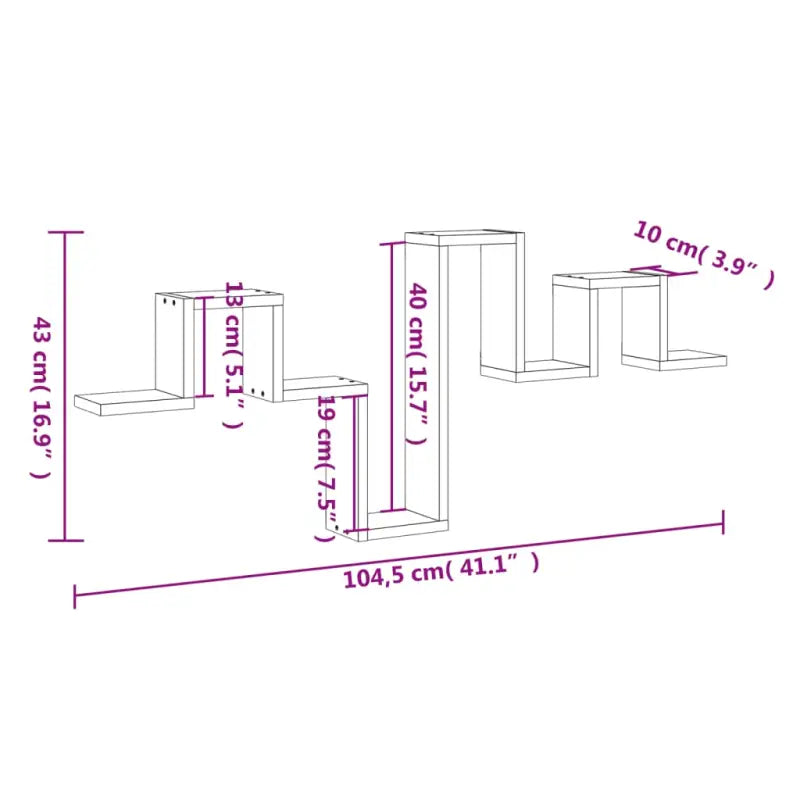 Wandplank van bewerkt hout voor muurdecoratie en opbergruimte - Wandplanken