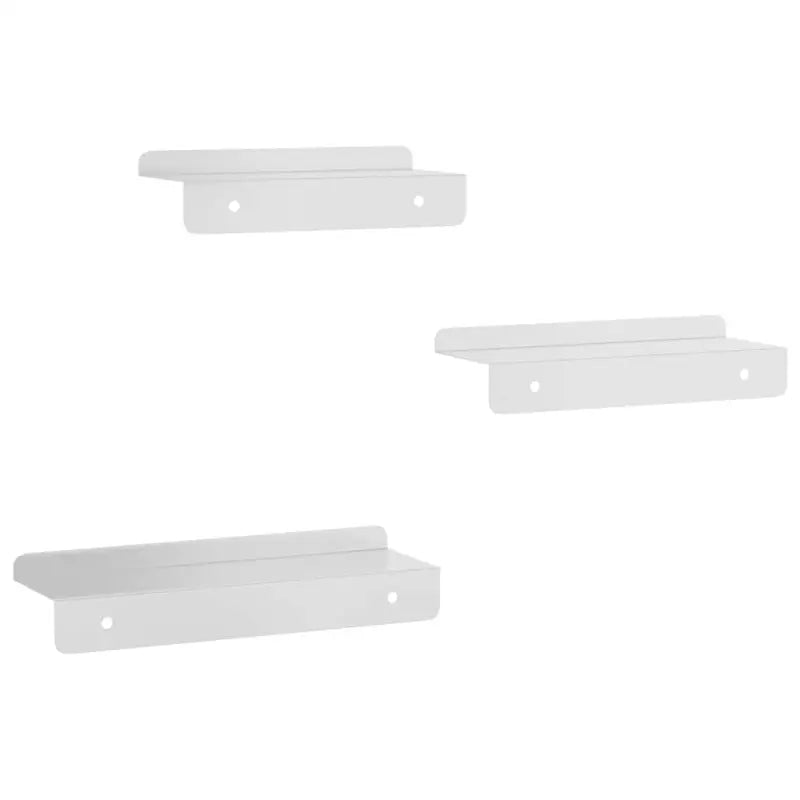 Wandplanken met verhoogde randen voor een stijlvol en stevig design - Zilver / 1 - Wandplanken