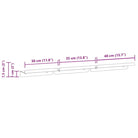 Wandplanken met verhoogde randen voor een stijlvol en stevig design - Zilver / 1 - Wandplanken