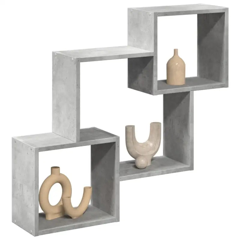 Wandplanken van bewerkt hout voor een decoratief en duurzaam interieur - Betongrijs / 1 - Wandplanken