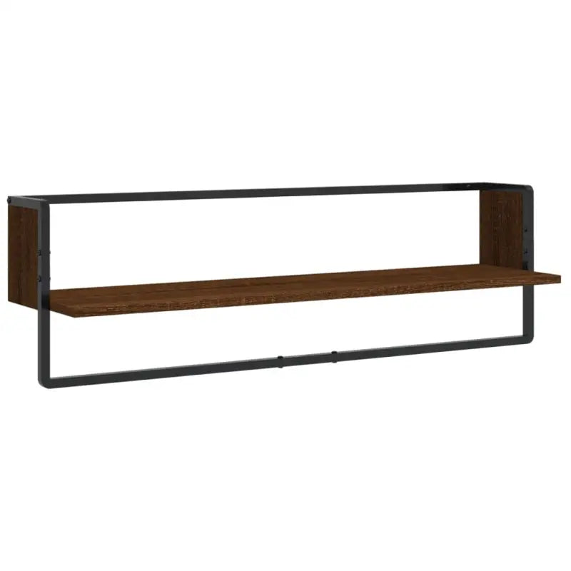 Wandplanken van bewerkt hout voor een stijlvolle en praktische muuropslag - bruin eikenkleur / 6 / 1 - Wandplanken