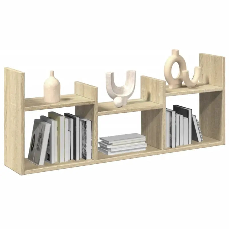 Wandplanken van bewerkt hout voor een stijlvolle en stabiele muurdecoratie - Sonoma eiken / 1 - Wandplanken
