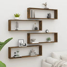 Wandplanken van bewerkt hout voor gemakkelijk schoon en stijlvolle muren - Gerookt eiken / 4 / 1 - Wandplanken