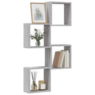 Wandplanken van bewerkt hout voor stijl en maximale binnenruimte - Grijs sonoma / 4 / 1 - Wandplanken