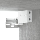Wandplanken van grijs sonoma eiken voor een strakke woonkamer uitstraling - Wandplanken