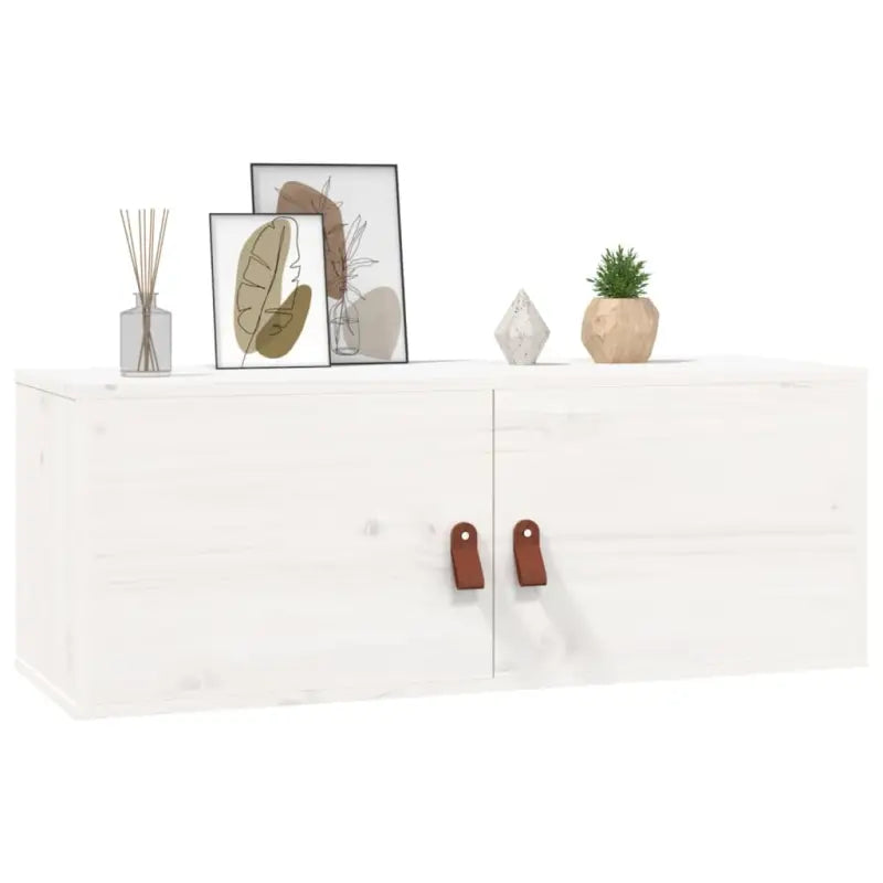Wandplanken van massief grenenhout met een rustieke uitstraling - Wit / 2 / 1 - Wandplanken
