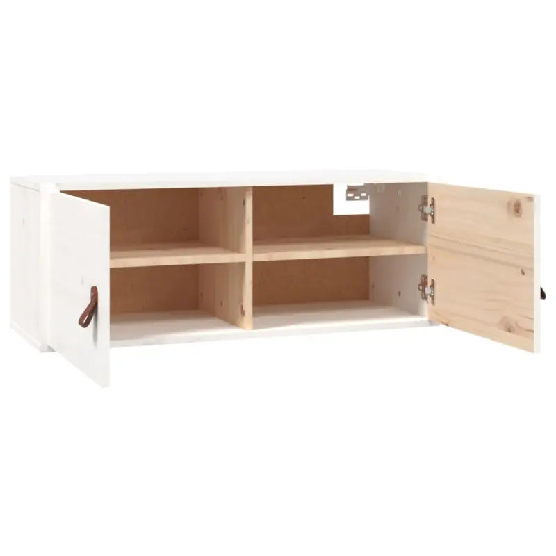 Wandplanken van massief grenenhout met een rustieke uitstraling - Wit / 2 / 1 - Wandplanken