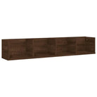 Wandplanken voor bewerkt hout opslag van cd’s en dvd’s - bruin eikenkleur / 1 - Wandplanken
