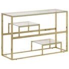 Wandtafel met gehard glas voor decoratie en functionaliteit - Consoletafels