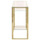 Wandtafel met gehard glas voor decoratie en functionaliteit - Consoletafels