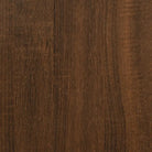 Wandtafel van bewerkt hout met metalen frame en verstelbare poten - Bijzettafels