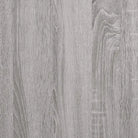 Wandtafel van bewerkt hout met verstelbare poten in grijs Sonoma - Bijzettafels