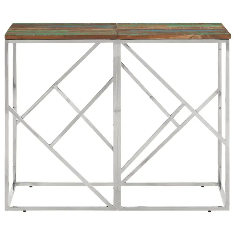Wandtafel van massief gerecycled hout voor stijlvolle en duurzame decoratie - Bijzettafels