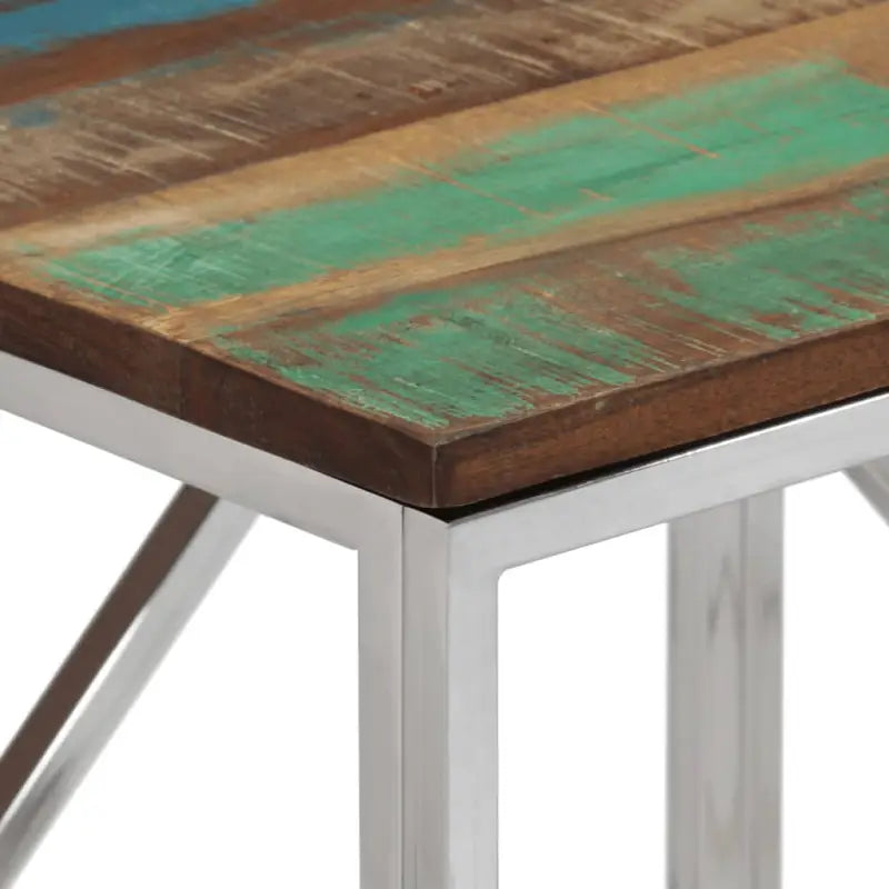 Wandtafel van massief gerecycled hout voor stijlvolle en duurzame decoratie - Bijzettafels