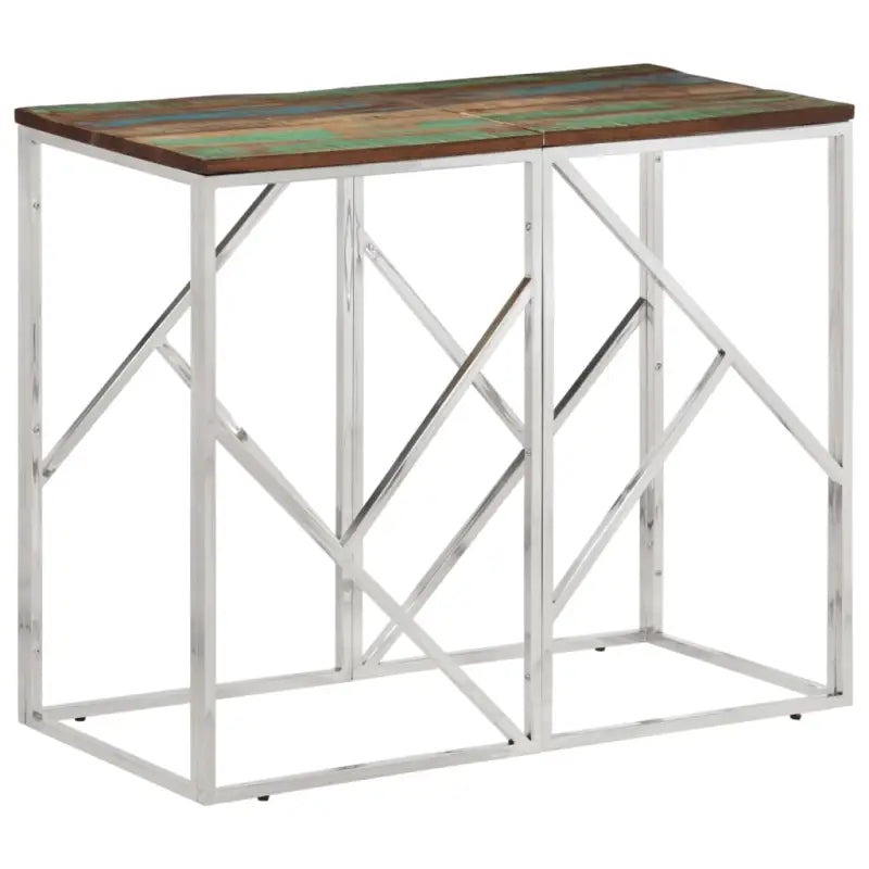 Wandtafel van massief gerecycled hout voor stijlvolle en duurzame decoratie - Bijzettafels