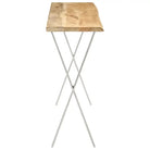 Wandtafel van massief mangohout met natuurlijke rand en vorm - Consoletafels