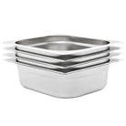 Warmhoudschalen van roestvrij staal voor in de horeca levering bevat - 325 x 265 x 100 mm - Warmhoudschalen