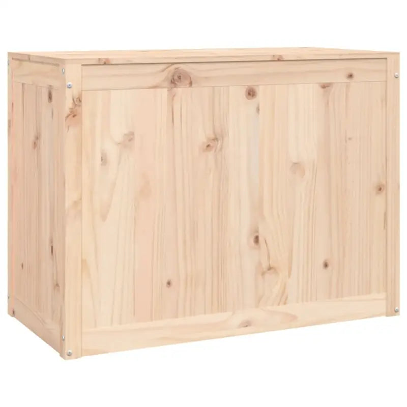Wasmand van massief grenenhout met hydraulische gaslift voor badkamer - Naturel / 88.5 x 44 x 66 cm / 1 - Wasmanden