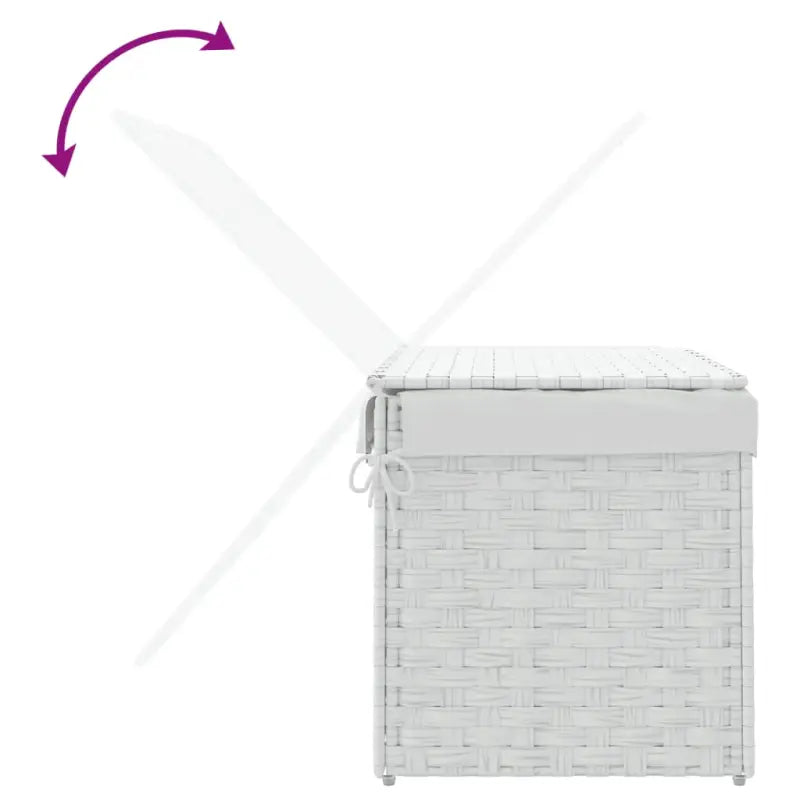 Wasmand van poly rattan met inklapbaar ontwerp voor rustieke badkamerstijl - Wasmanden