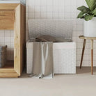 Wasmand van poly rattan met inklapbaar ontwerp voor rustieke badkamerstijl - Wit / 1 - Wasmanden