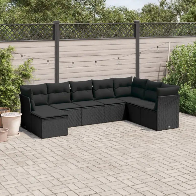 Waterdichte tas voor loungeset in zwart materiaal en gepoedercoat staal - Zwart / Zonder tafel - Tuinsets