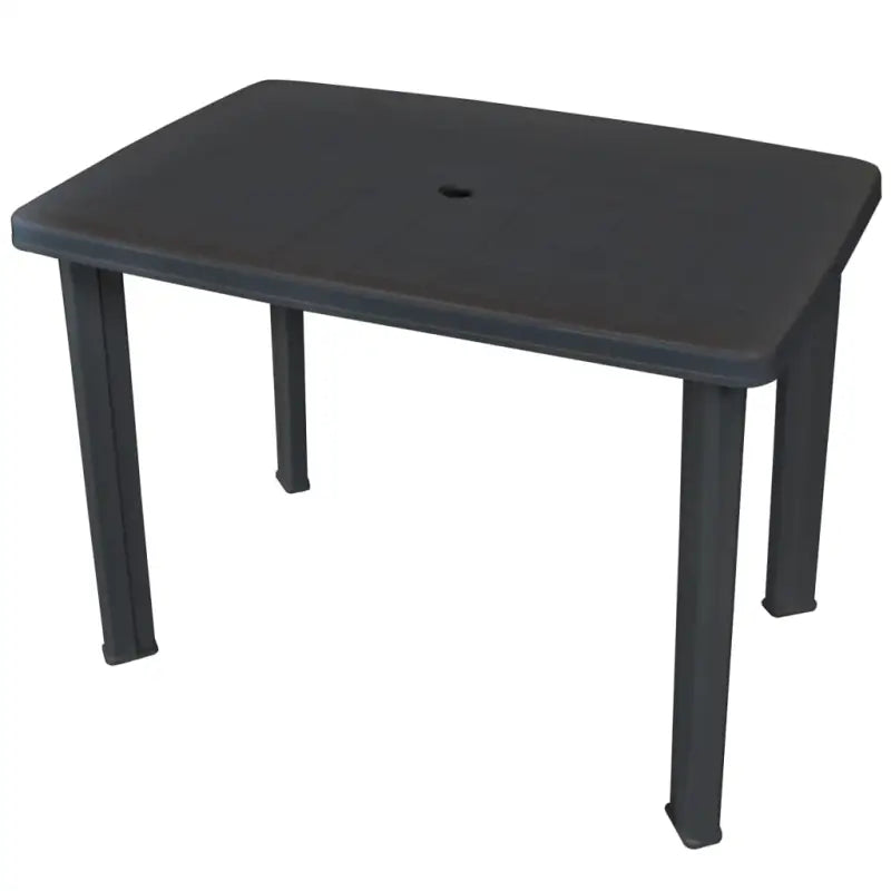 Weerbestendige kunststof tuintafel voor buitengebruik - Antraciet / 101 x 68 x 72 cm / 1 - Tuintafels