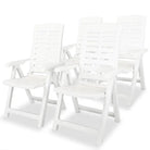 Weerbestendige tuinstoelen levering bevat voor comfortabel tuinplezier - Wit / 4 - Tuinstoelen
