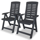 Weerbestendige tuinstoelen levering bevat voor comfortabel tuinplezier - Antraciet / 2 - Tuinstoelen