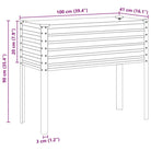 Weervast staal plantenbak voor tuin balkon en terras decoratie - Bloempotten & plantenbakken