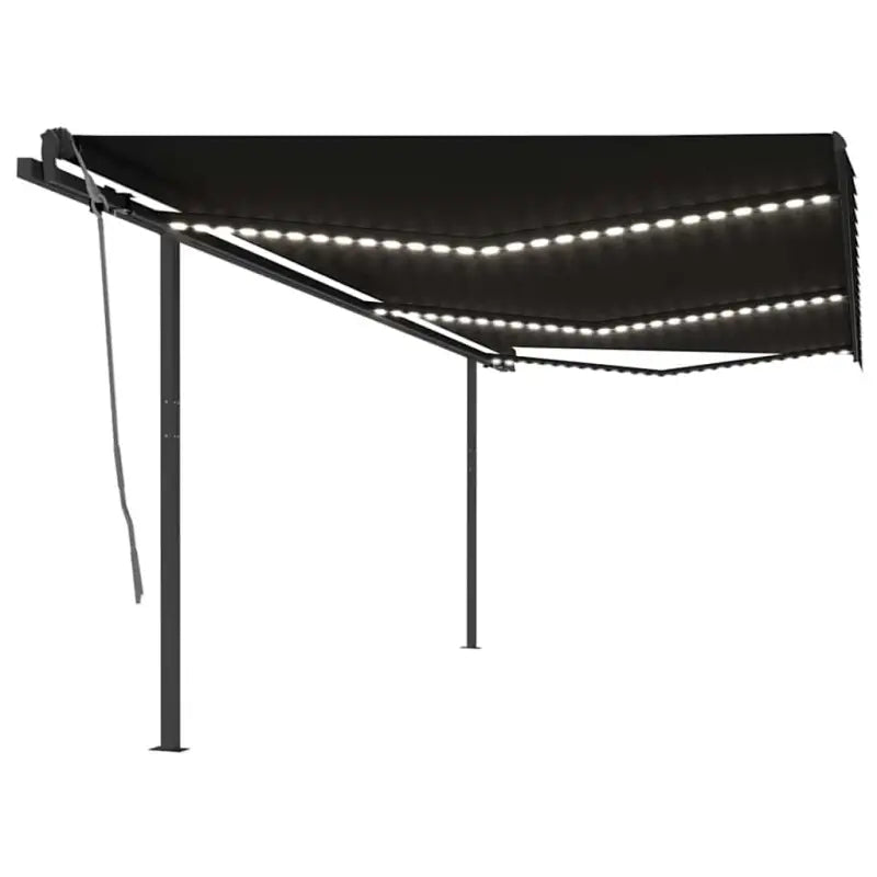 Wees voorzichtig met de buitenluifel van gepoedercoat aluminium - Antraciet / 6 x 3 m / 1 - Zonwering