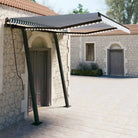 Wees voorzichtig met de buitenluifel van gepoedercoat aluminium - Blauw en wit / 3 x 2.5 m / 1 - Zonwering
