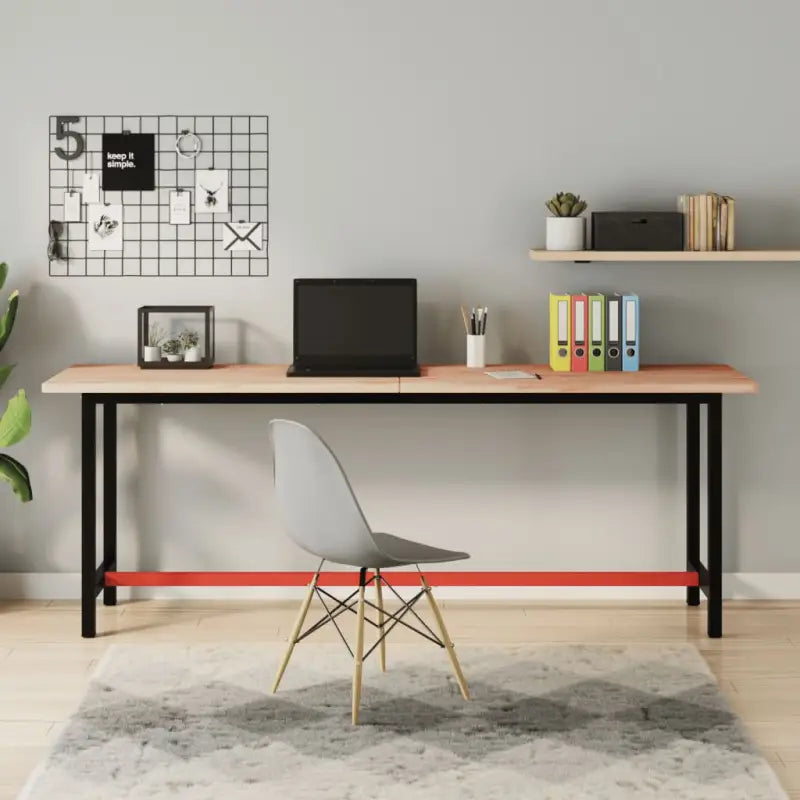 Werkbank met massief beukenhout en groot werkgebied voor doe-het-zelf projecten - 200 x 55 x 81.5 cm / 1 - Werkbanken