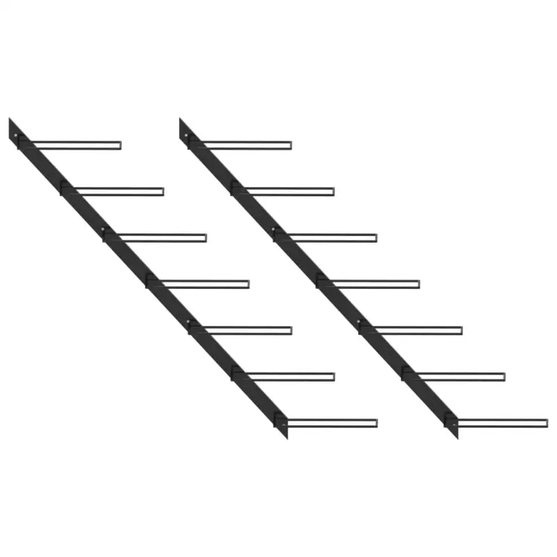 Wijnrek voor aan de muur levering bevat trendy modern design - Wijnrekken