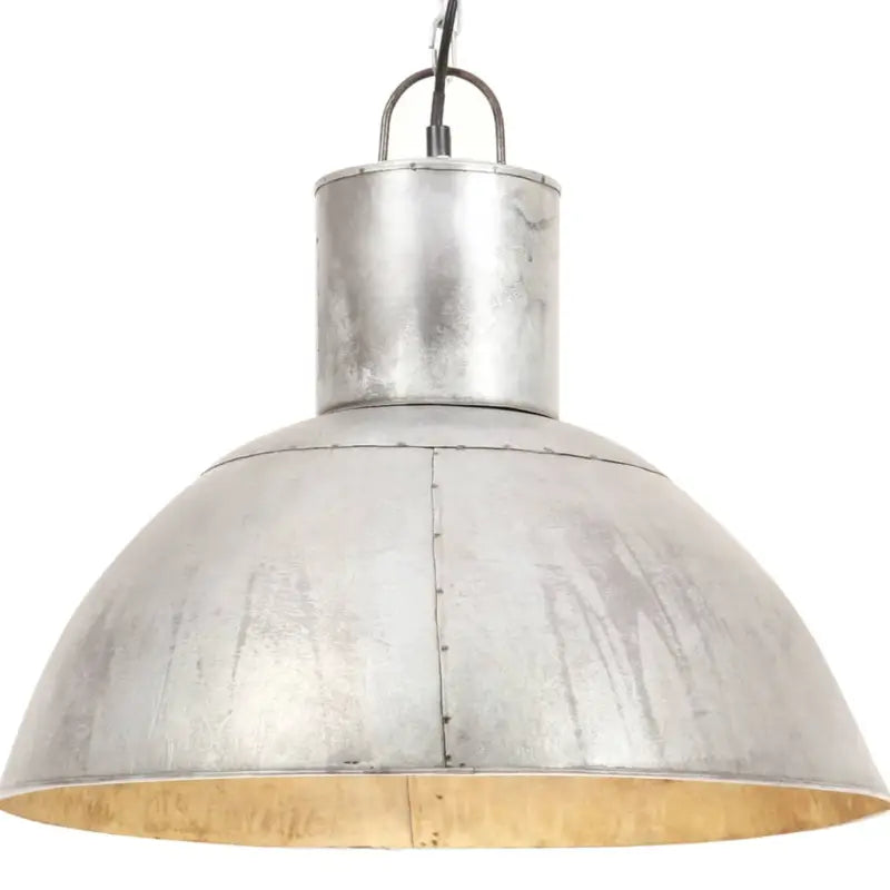 Witte coating hanglamp met lengte van 142 cm voor woonkamer en keuken - Zilver / Ø 48 cm / 1 - Lampen
