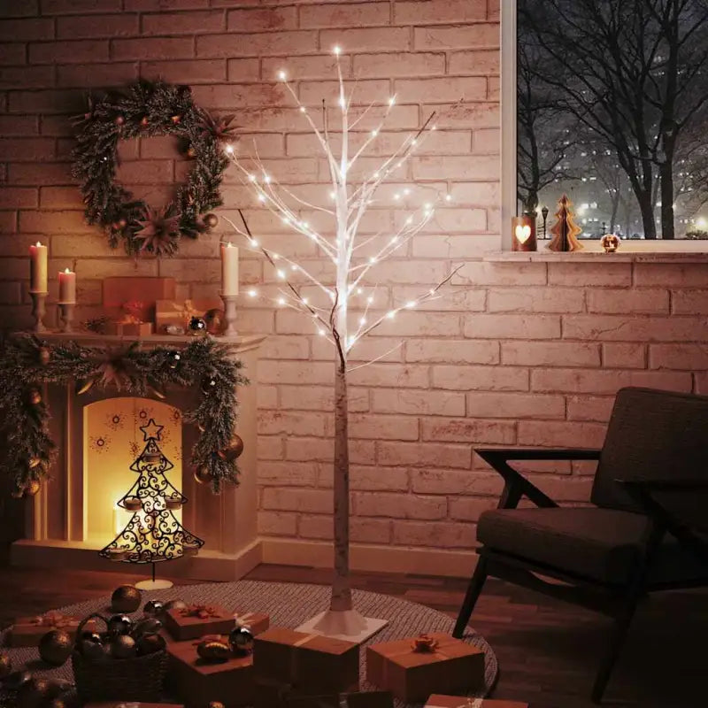 Witte LED Berkenboom voor een natuurlijke lichtdecoratie - 180 cm / 1 - Kerstbomen