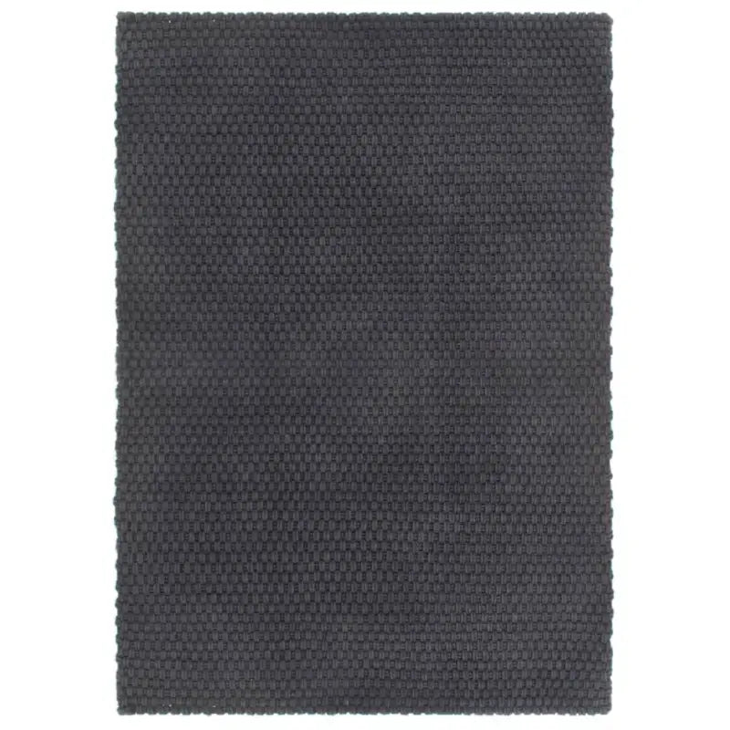 Zacht katoenen vloerkleed voor een warm en beschermd interieur - Antraciet / 160 x 230 cm - Vloerkleden