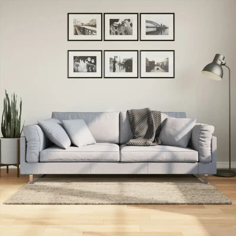 Zacht vloerkleed van polyester getest op schadelijke stoffen - Beige / 80 x 150 cm - Vloerkleden