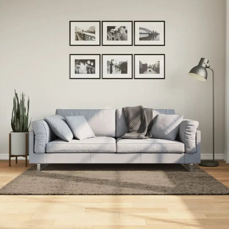 Zacht vloerkleed van polyester getest op schadelijke stoffen - Grijs / 120 x 170 cm - Vloerkleden