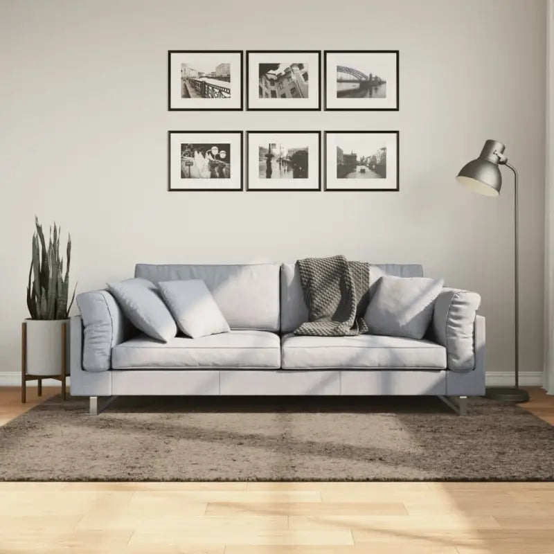 Zacht vloerkleed van polyester getest op schadelijke stoffen - Grijs / 140 x 200 cm - Vloerkleden