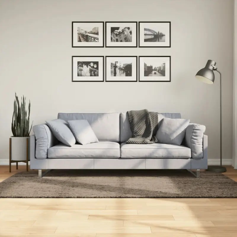 Zacht vloerkleed van polyester getest op schadelijke stoffen - Grijs / 100 x 200 cm - Vloerkleden