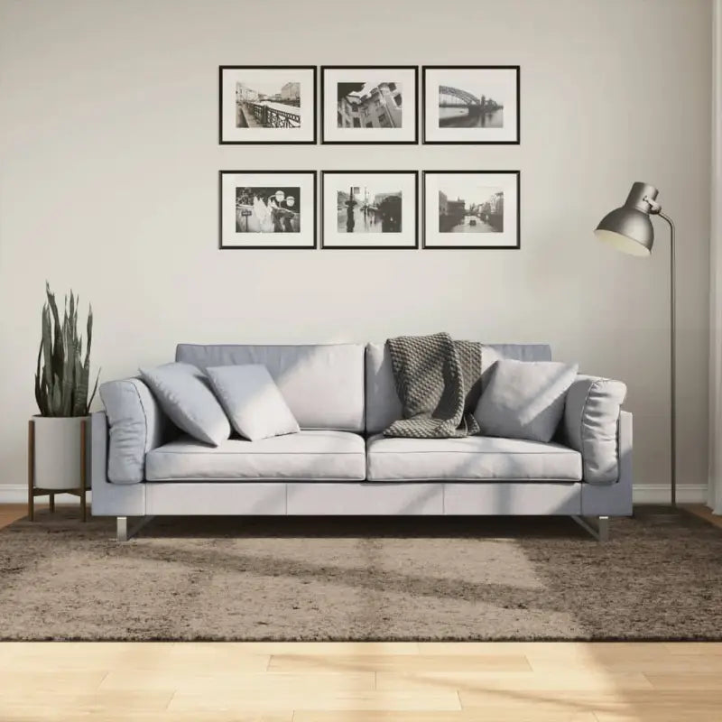 Zacht vloerkleed van polyester getest op schadelijke stoffen - Grijs / 160 x 230 cm - Vloerkleden