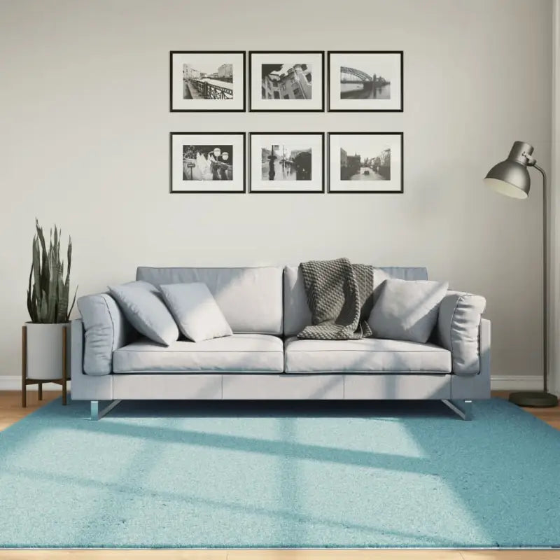 Zacht vloerkleed van polyester met STANDARD 100 op schadelijke stoffen - Groen / 200 x 200 cm - Vloerkleden