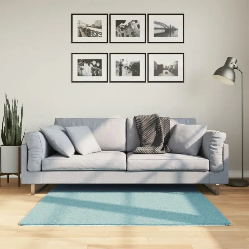 Zacht vloerkleed van polyester met STANDARD 100 op schadelijke stoffen - Groen / 120 x 120 cm - Vloerkleden
